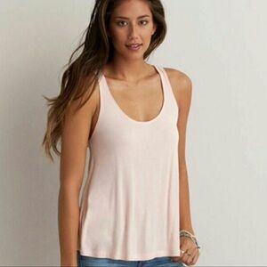 American Eagle Outfitters Women's Pink Tank Top